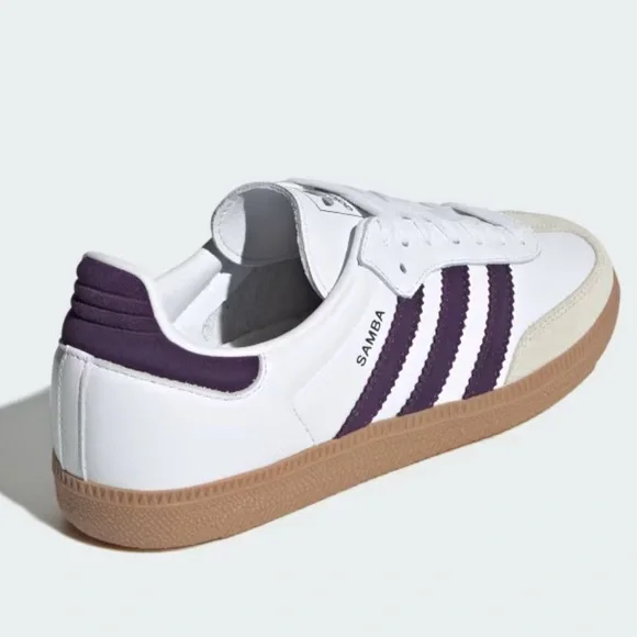 adidas Samba OG Cloud White / Alumina / Aurora Plum - Picture 3 of 11